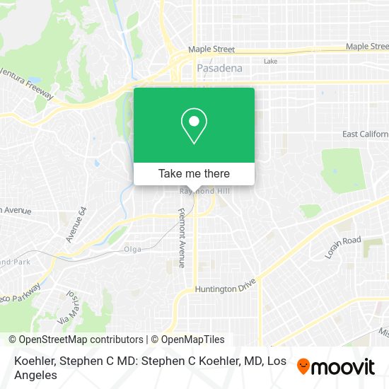 Koehler, Stephen C MD: Stephen C Koehler, MD map