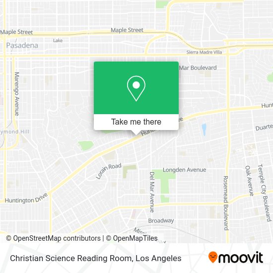 Christian Science Reading Room map