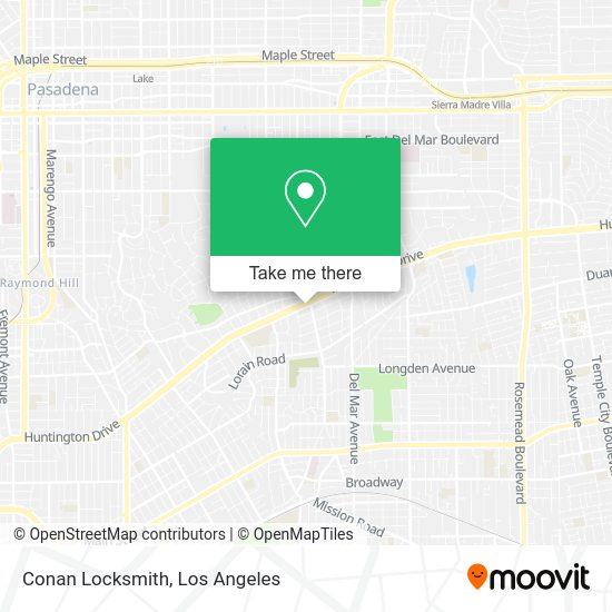 Conan Locksmith map