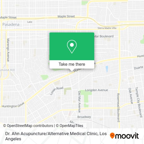 Mapa de Dr. Ahn Acupuncture / Alternative Medical Clinic