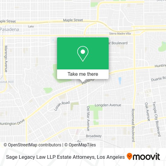 Mapa de Sage Legacy Law LLP Estate Attorneys