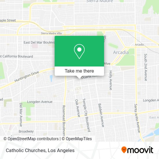Mapa de Catholic Churches