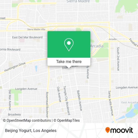 Mapa de Beijing Yogurt