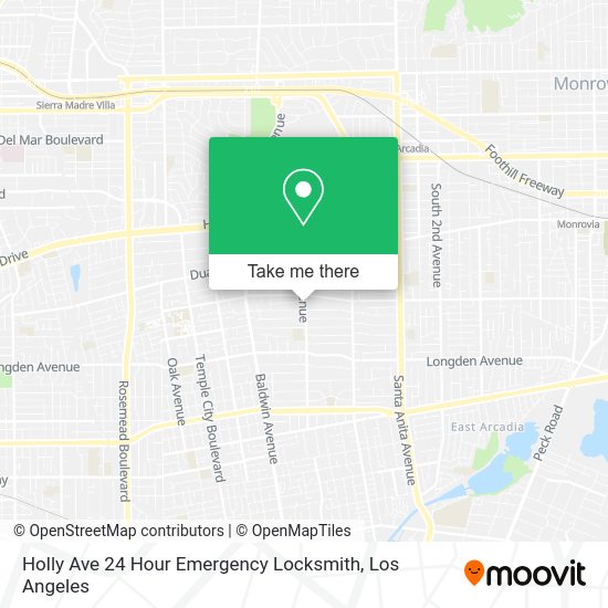 Mapa de Holly Ave 24 Hour Emergency Locksmith