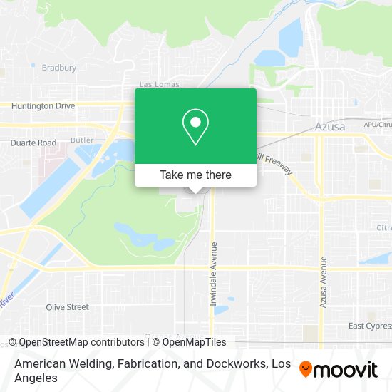 Mapa de American Welding, Fabrication, and Dockworks