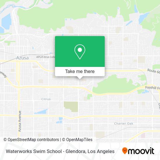 Waterworks Swim School - Glendora map