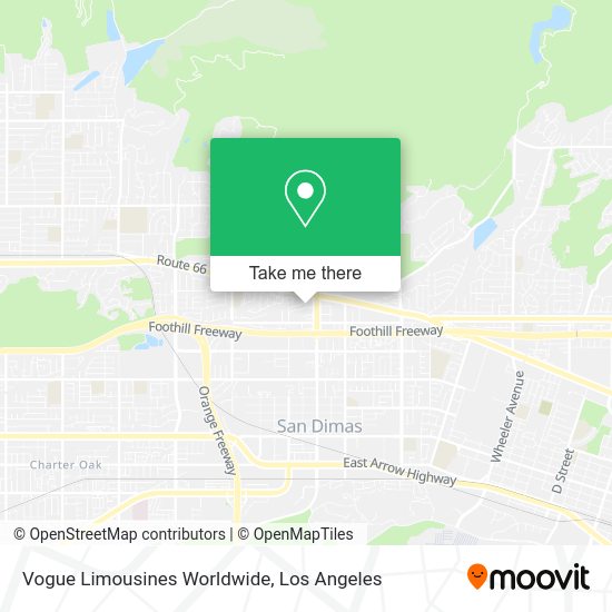 Vogue Limousines Worldwide map