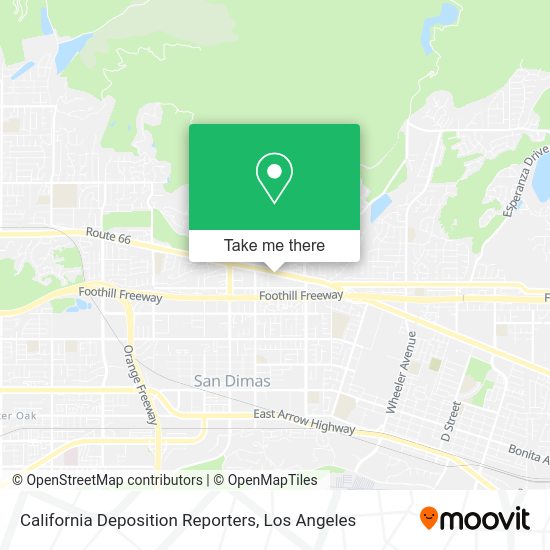 California Deposition Reporters map