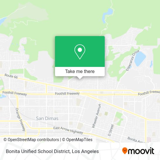 Bonita Unified School District map