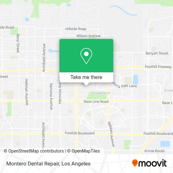 Montero Dental Repair map