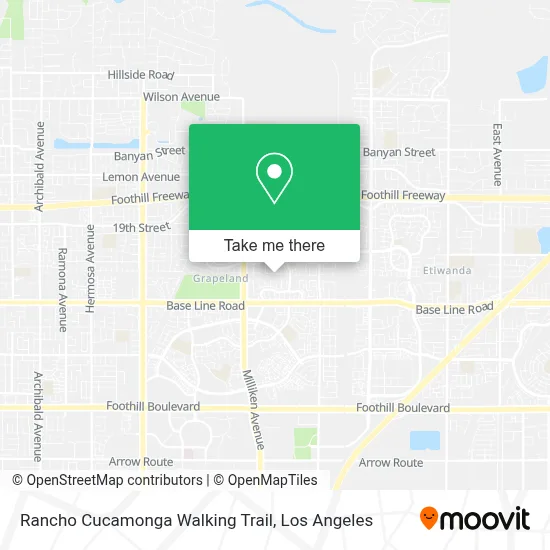 Rancho Cucamonga Walking Trail map