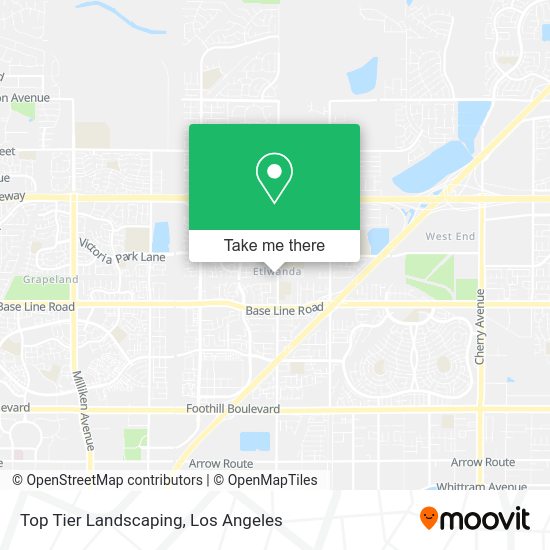 Top Tier Landscaping map