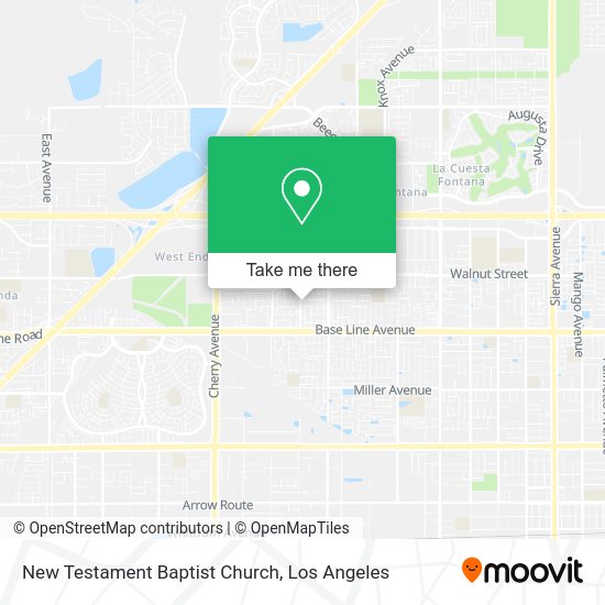 Mapa de New Testament Baptist Church