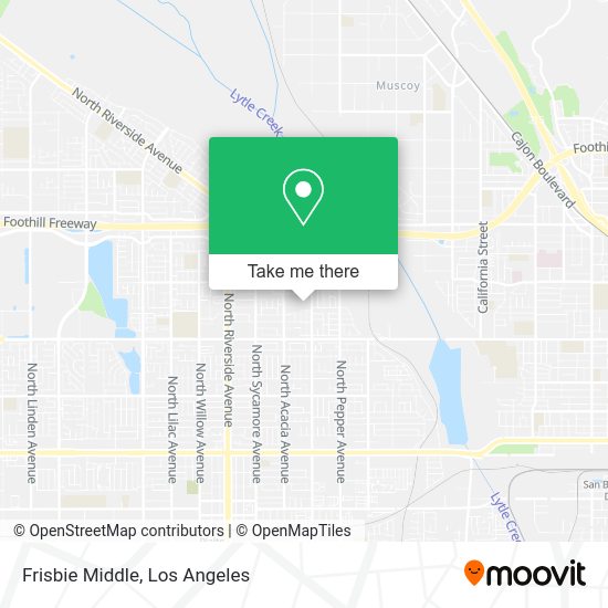 Mapa de Frisbie Middle