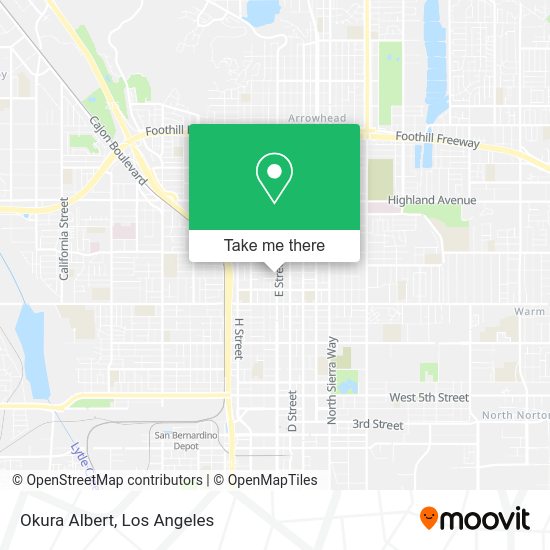 Mapa de Okura Albert
