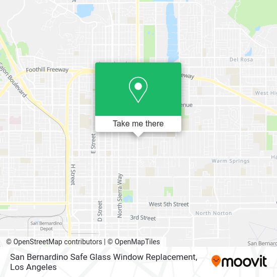 Mapa de San Bernardino Safe Glass Window Replacement