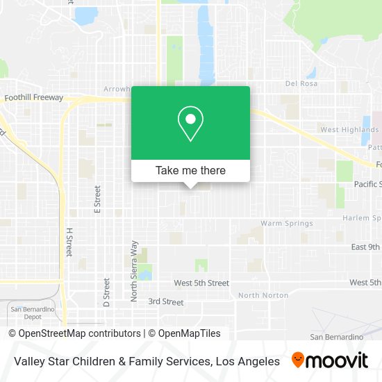 Valley Star Children & Family Services map