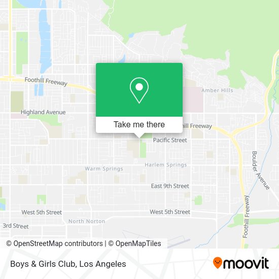 Mapa de Boys & Girls Club