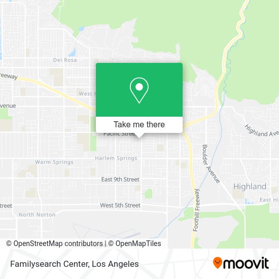Mapa de Familysearch Center