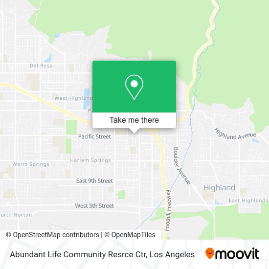 Mapa de Abundant Life Community Resrce Ctr