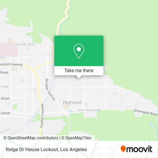 Ridge Dr House Lockout map