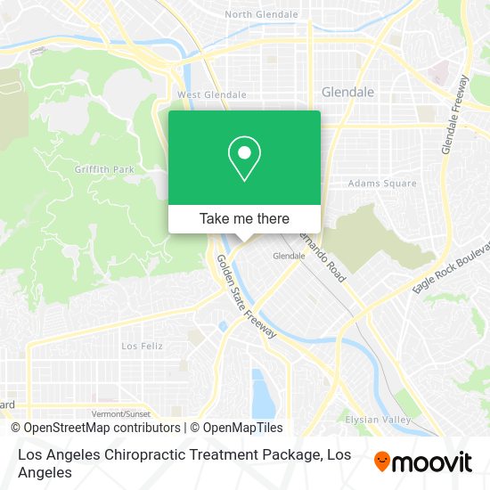 Mapa de Los Angeles Chiropractic Treatment Package