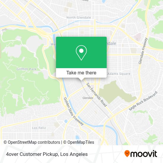 4over Customer Pickup map