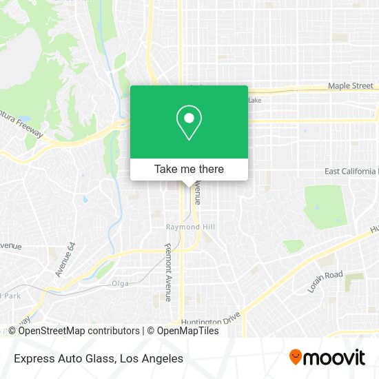 Mapa de Express Auto Glass