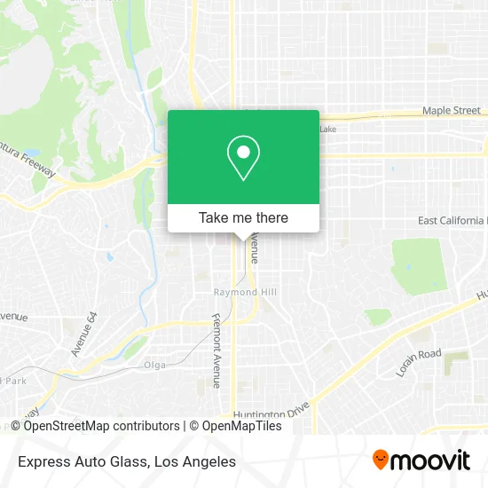Express Auto Glass map