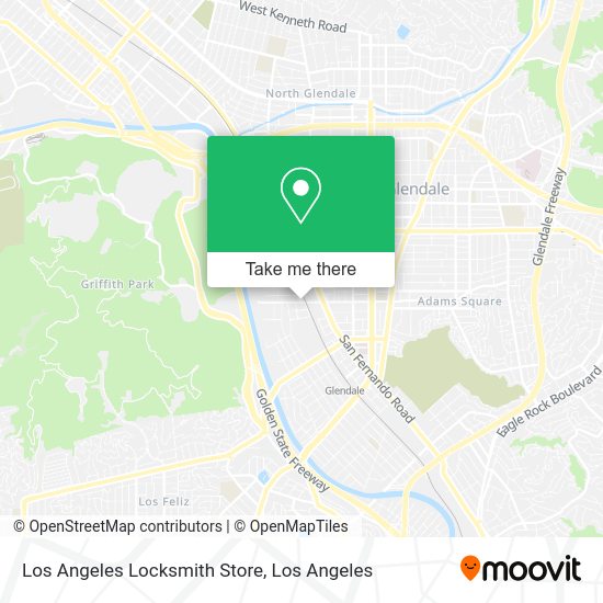 Mapa de Los Angeles Locksmith Store
