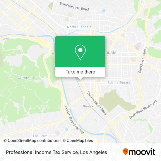 Professional Income Tax Service map