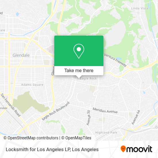 Locksmith for Los Angeles LP map