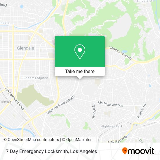 7 Day Emergency Locksmith map
