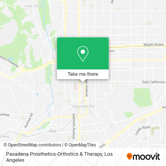 Pasadena Prosthetics-Orthotics & Therapy map