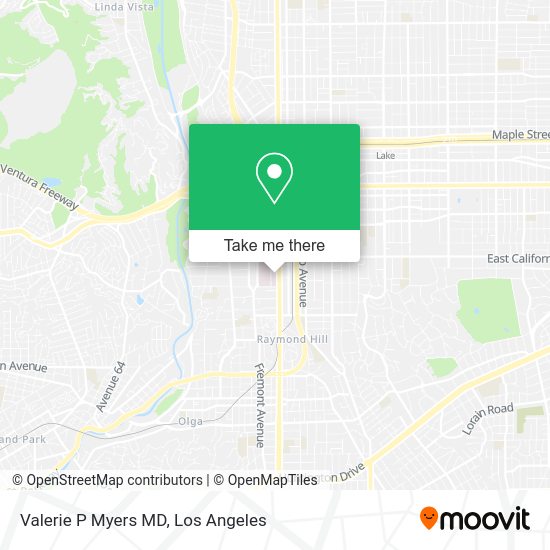 Valerie P Myers MD map