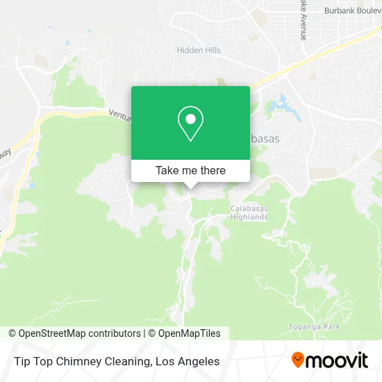 Tip Top Chimney Cleaning map
