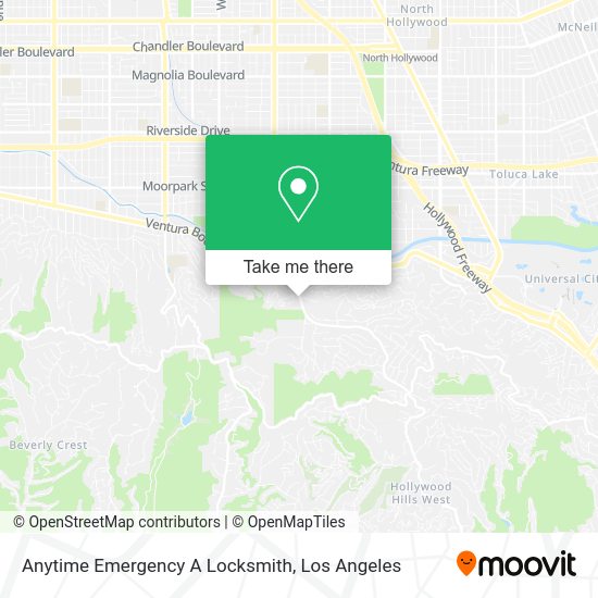 Anytime Emergency A Locksmith map