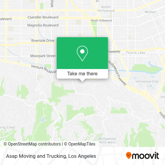 Asap Moving and Trucking map