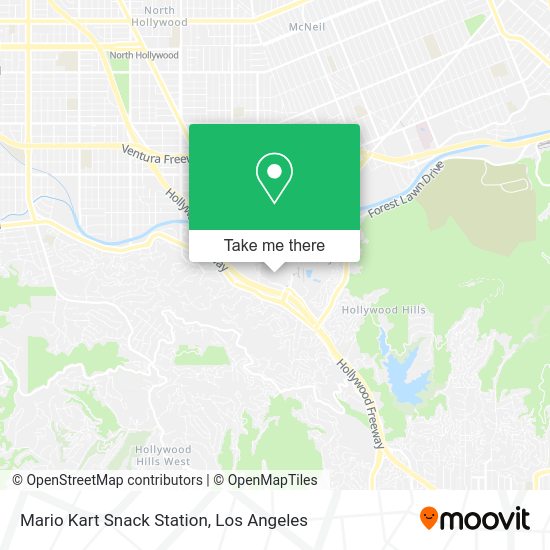 Mario Kart Snack Station map