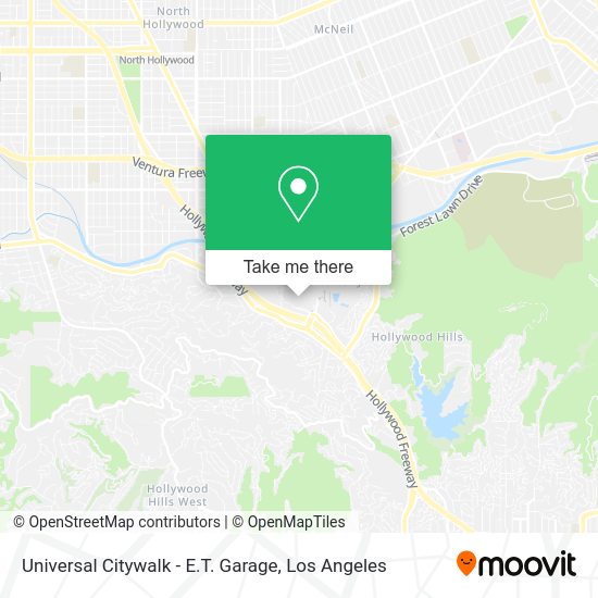 Universal Citywalk - E.T. Garage map