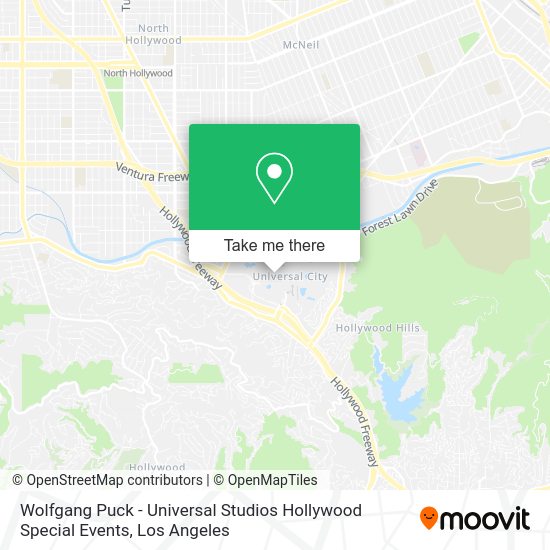 Wolfgang Puck - Universal Studios Hollywood Special Events map