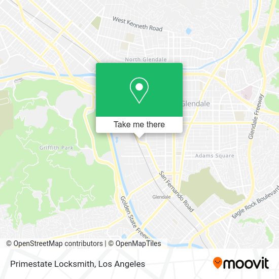 Mapa de Primestate Locksmith