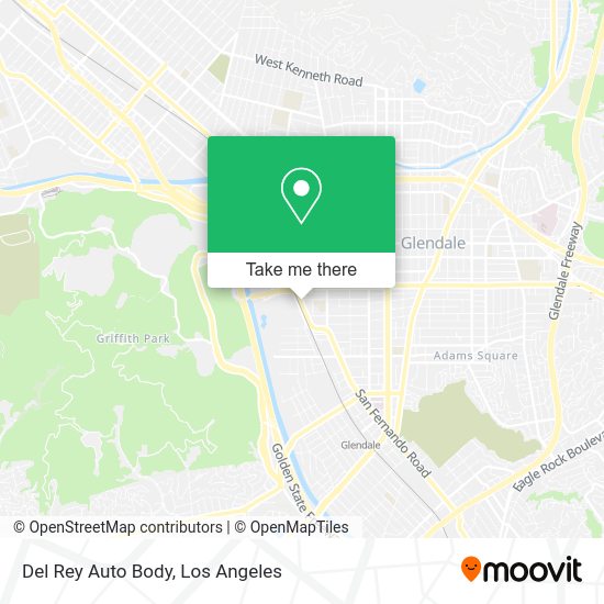 Mapa de Del Rey Auto Body