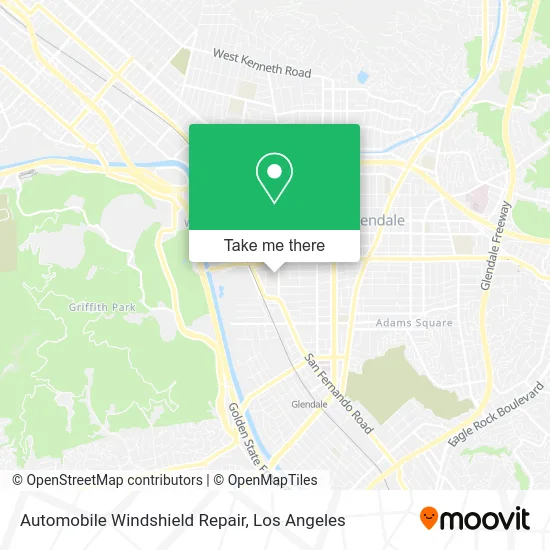 Automobile Windshield Repair map
