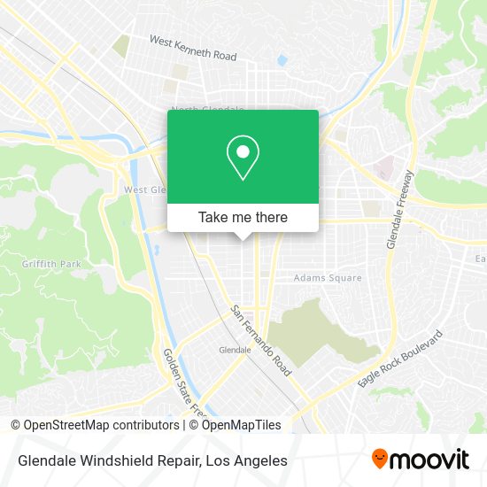 Mapa de Glendale Windshield Repair