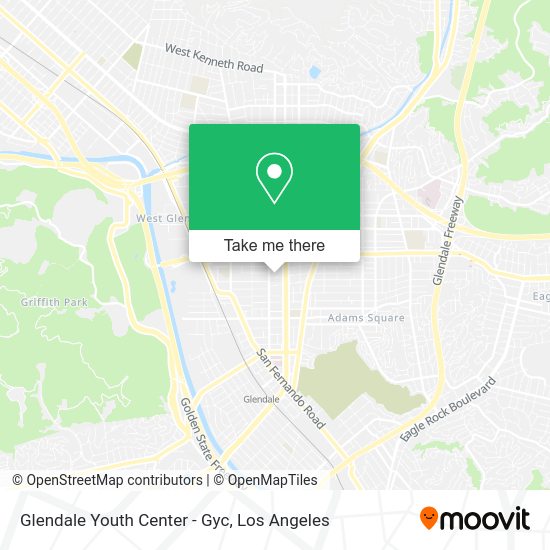 Glendale Youth Center - Gyc map