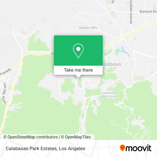 Calabasas Park Estates map
