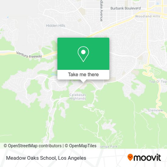 Meadow Oaks School map