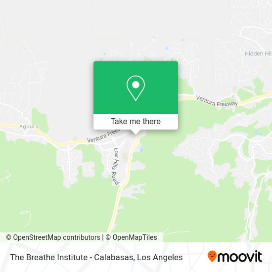 The Breathe Institute - Calabasas map