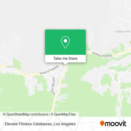 Elevate Fitness Calabasas map